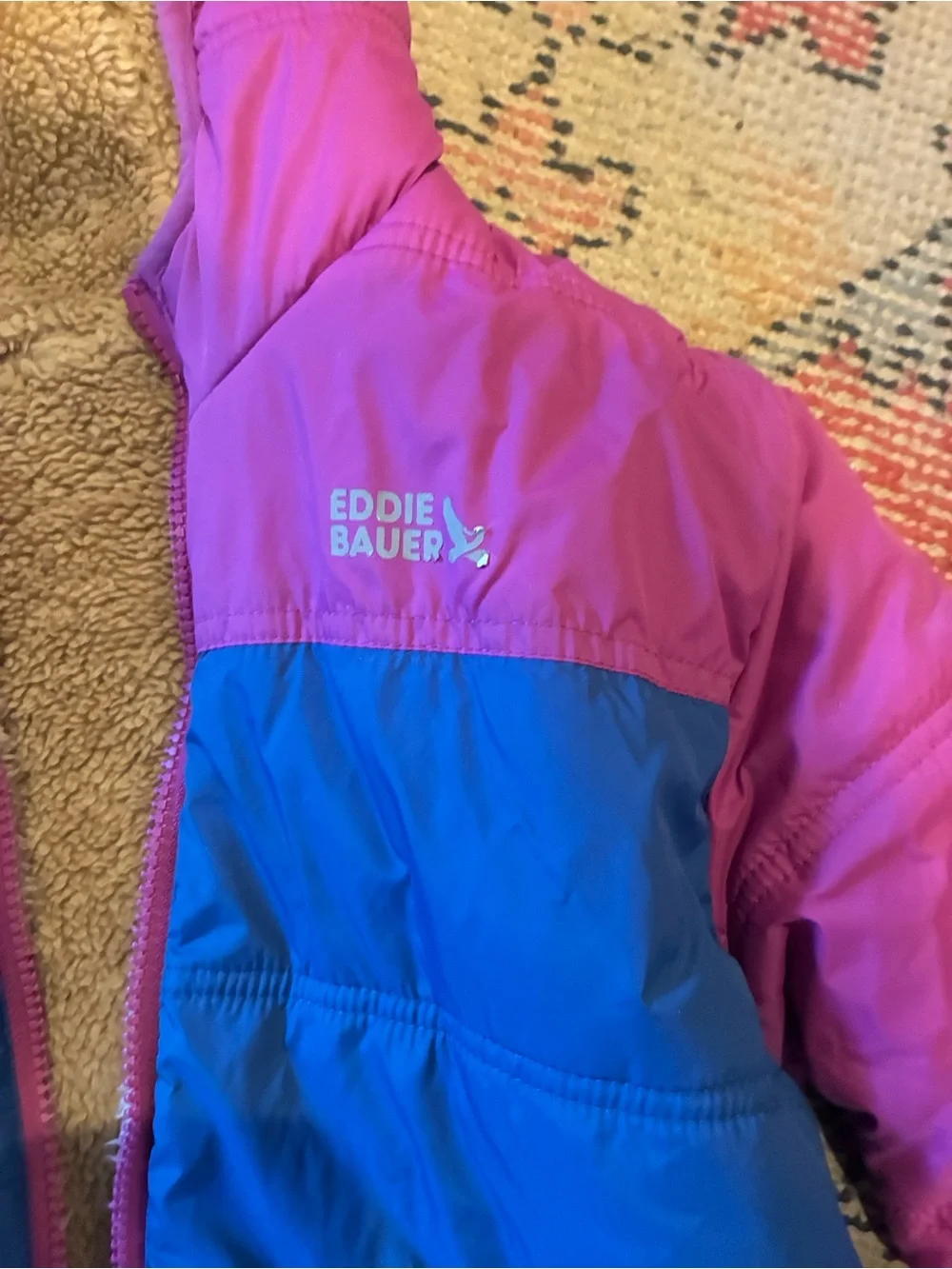 Eddie Bauer reversible, synthetic jacket